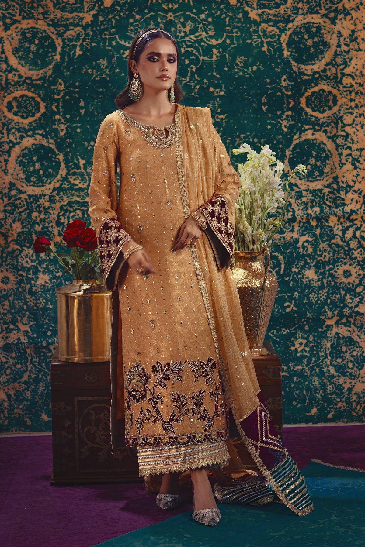 Annus Abrar | Mirha Winter Velour | Senara by Annus Abrar - Designer Dress - Type: Ladies Clothes - Available at Libayah - 100% Original