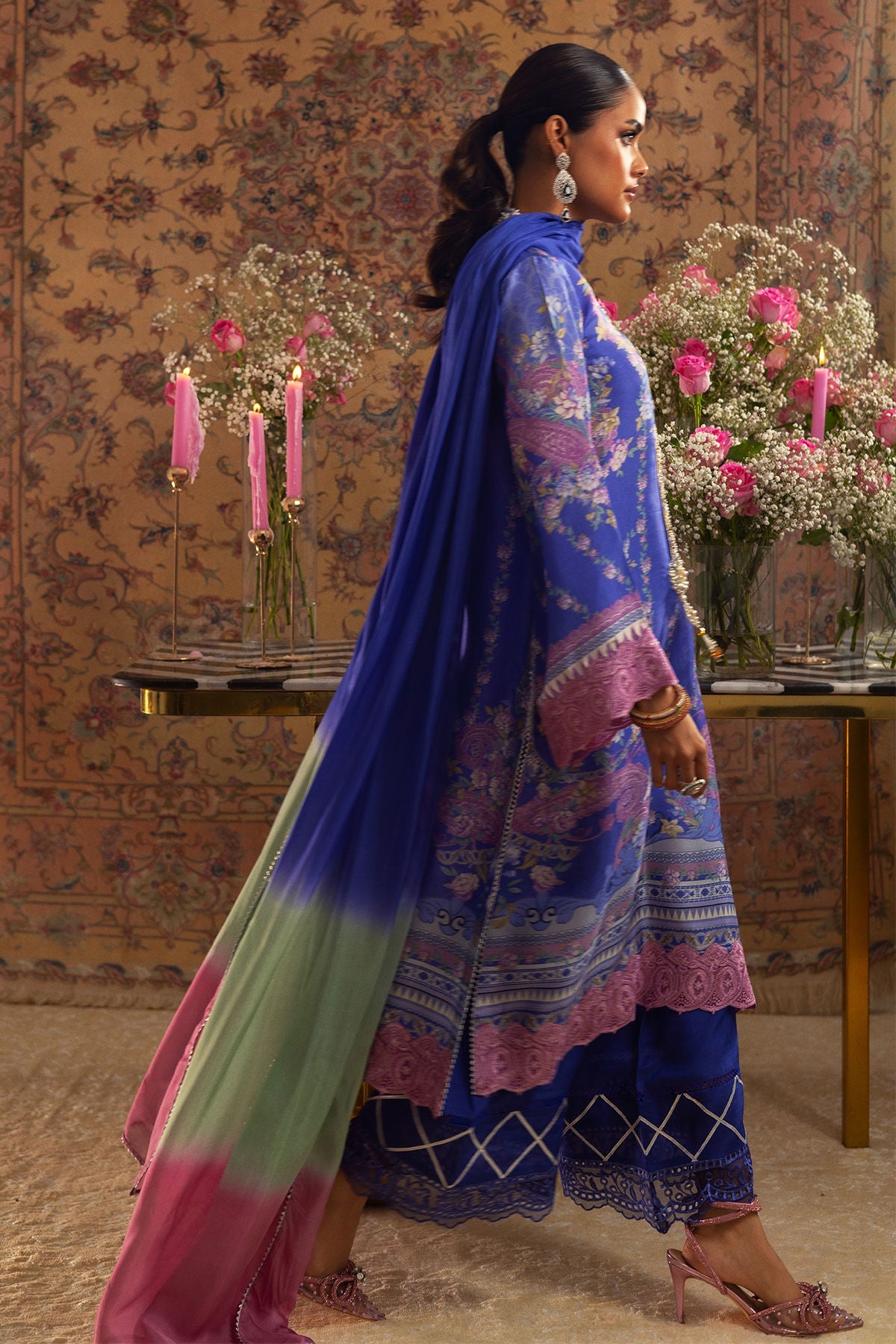 Annus Abrar | Lime Luxe Silk | Natalya by Annus Abrar - Designer Dress - Type: Ladies Clothes - Available at Libayah - 100% Original