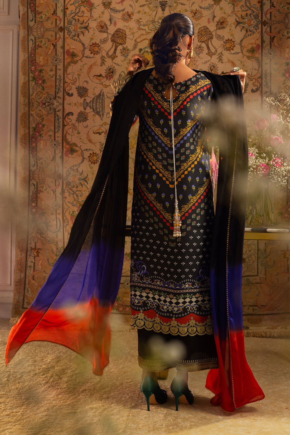 Annus Abrar | Lime Luxe Silk | Anya by Annus Abrar - Designer Dress - Type: Ladies Clothes - Available at Libayah - 100% Original