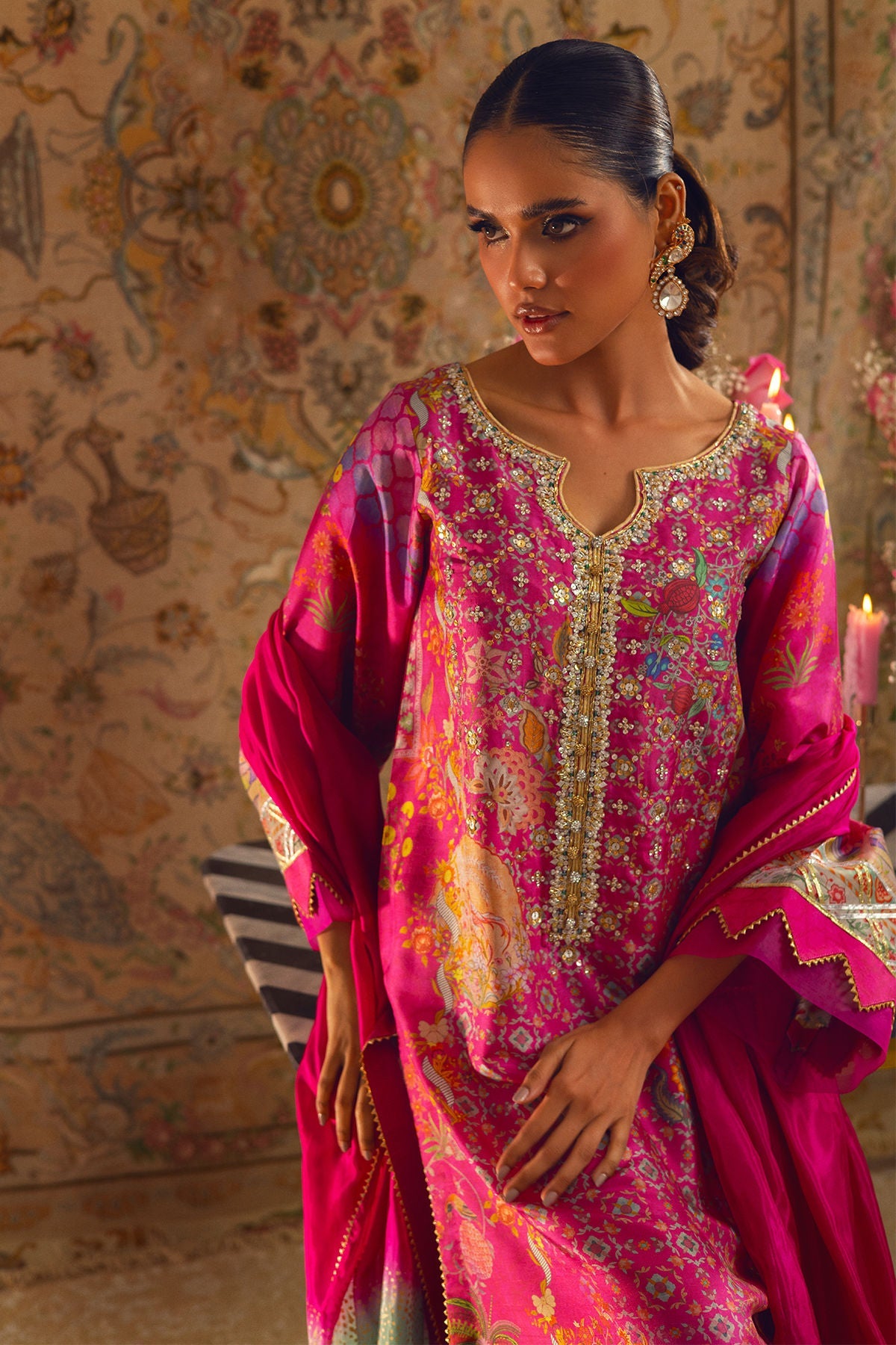 Annus Abrar | Lime Luxe Silk | Misaka by Annus Abrar - Designer Dress - Type: Ladies Clothes - Available at Libayah - 100% Original
