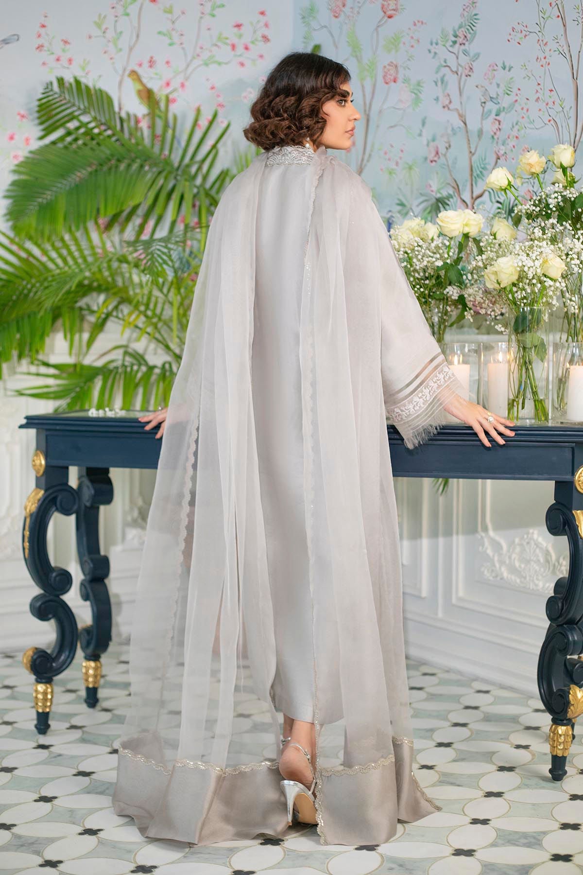 Annus Abrar | Sehr Eid Luxe | Lainey Grey by Annus Abrar - Designer Dress - Type: Ladies Clothes - Available at Libayah - 100% Original