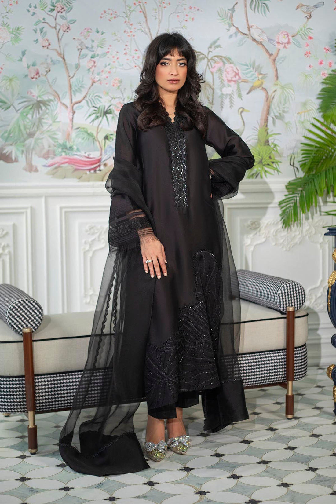 Annus Abrar | Sehr Eid Luxe | Lainey Black by Annus Abrar - Designer Dress - Type: Ladies Clothes - Available at Libayah - 100% Original