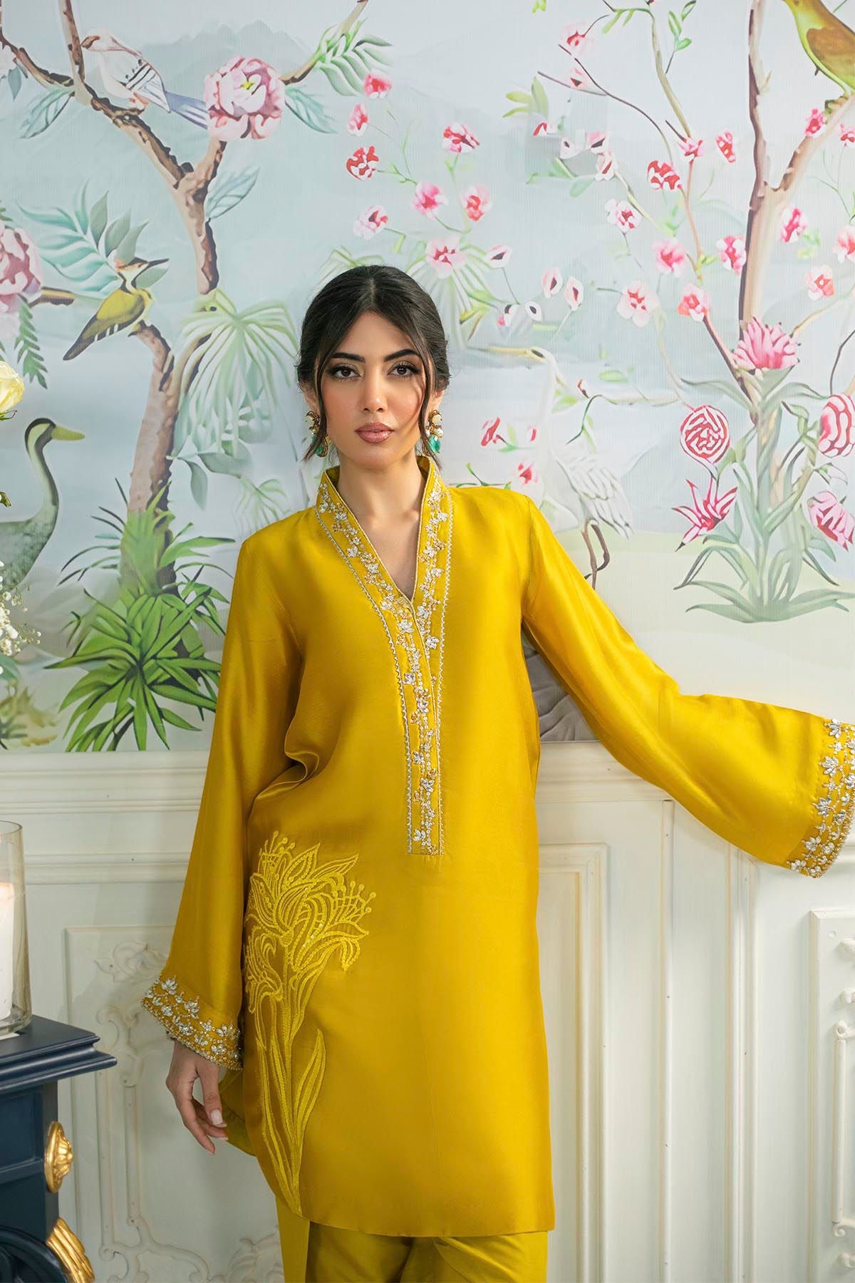 Annus Abrar | Sehr Eid Luxe | Melanie Daffodil by Annus Abrar - Designer Dress - Type: Ladies Clothes - Available at Libayah - 100% Original