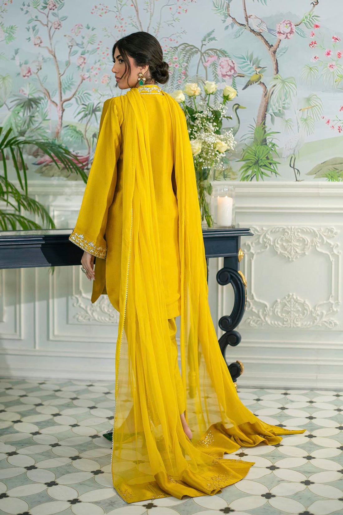 Annus Abrar | Sehr Eid Luxe | Melanie Daffodil by Annus Abrar - Designer Dress - Type: Ladies Clothes - Available at Libayah - 100% Original
