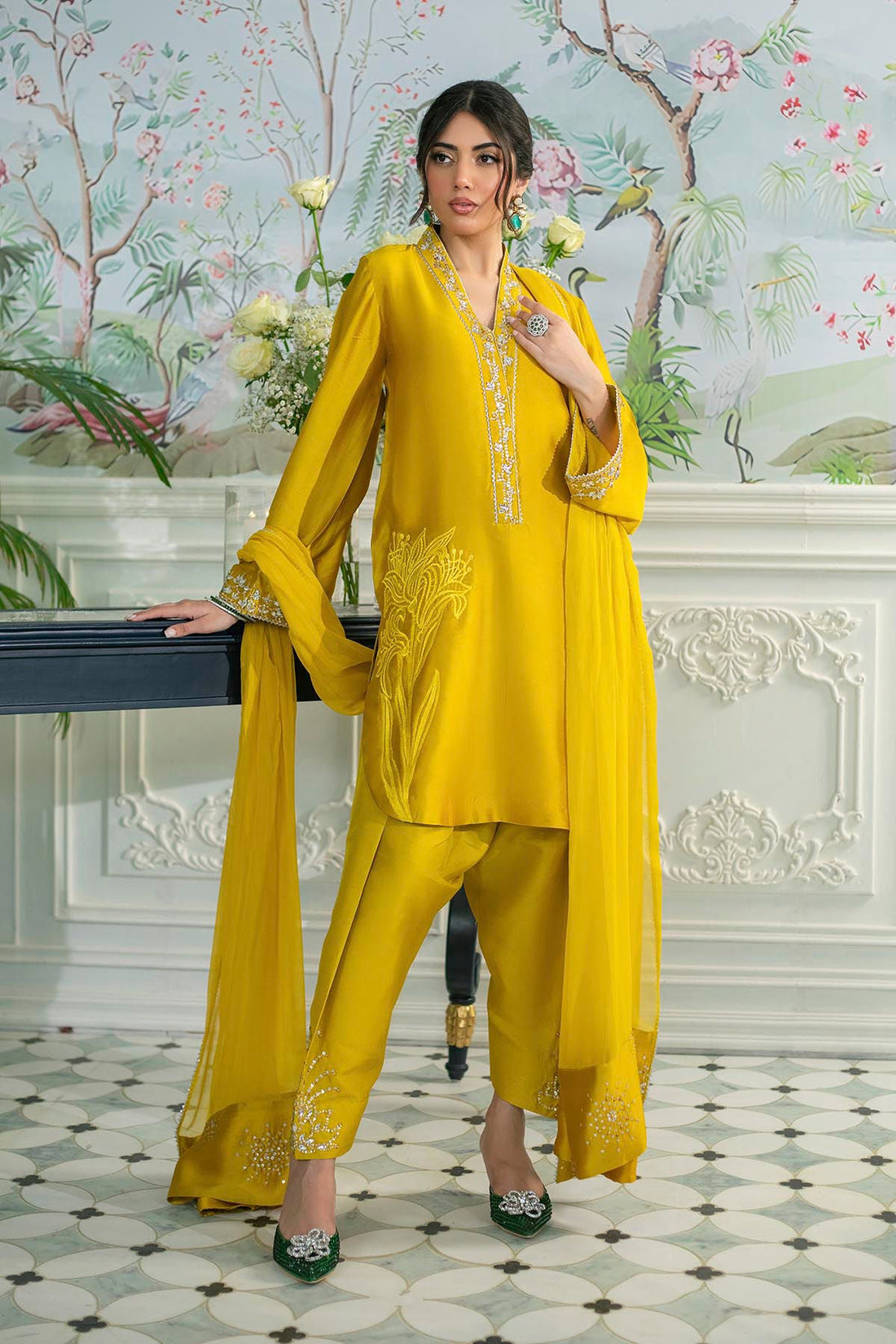 Annus Abrar | Sehr Eid Luxe | Melanie Daffodil by Annus Abrar - Designer Dress - Type: Ladies Clothes - Available at Libayah - 100% Original