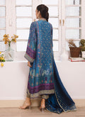 Farah Talib Aziz | Designer Picks 24 | ZOHRA LAPIS SHIRT AND DUPATTA by Farah Talib Aziz - Designer Dress - Type: Ladies Clothes - Available at Libayah - 100% Original