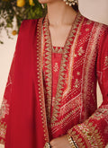 Farah Talib Aziz | Designer Picks 24 | ANEETA CRIMSON SHIRT AND DUPATTA by Farah Talib Aziz - Designer Dress - Type: Ladies Clothes - Available at Libayah - 100% Original
