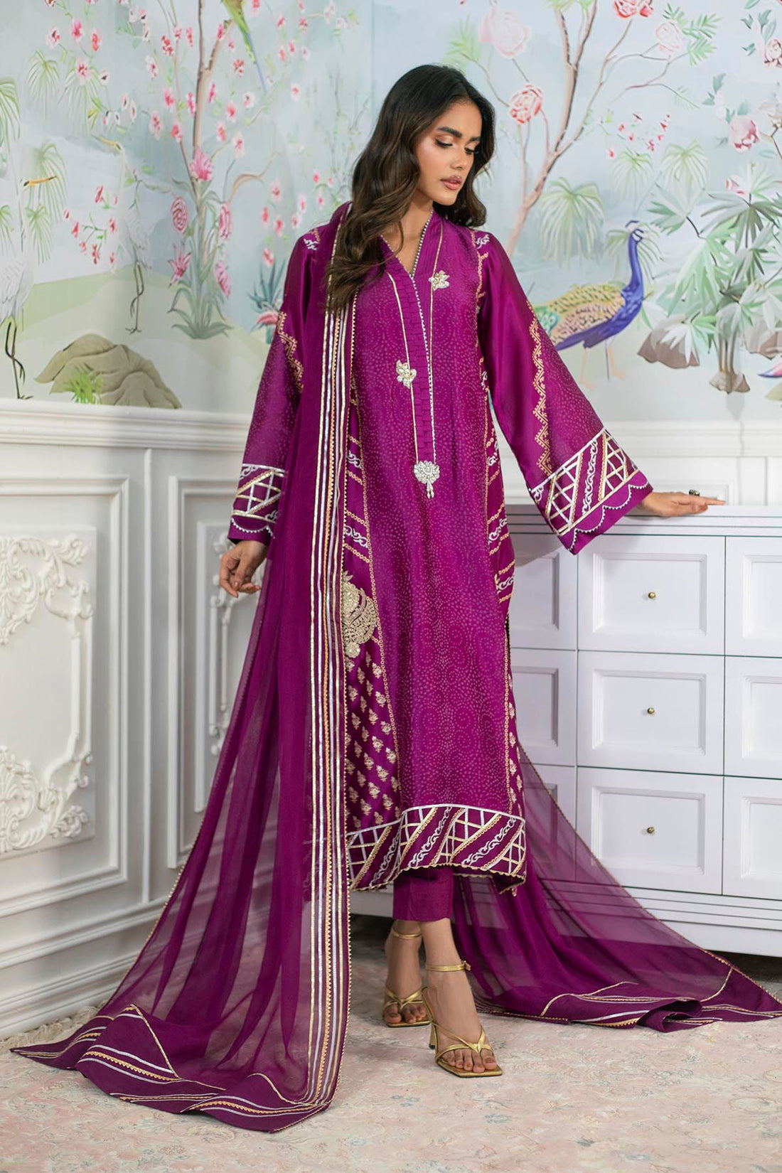 Annus Abrar | Sehr Eid Luxe | Emery - Violet by Annus Abrar - Designer Dress - Type: Ladies Clothes - Available at Libayah - 100% Original