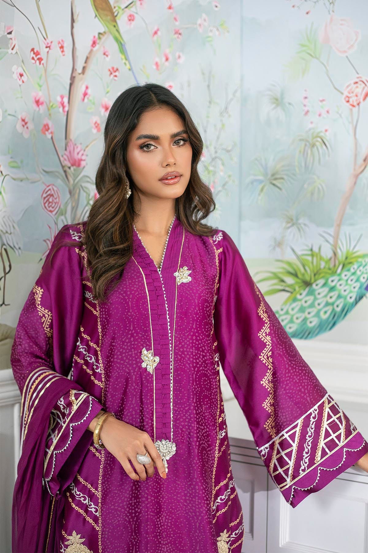 Annus Abrar | Sehr Eid Luxe | Emery - Violet by Annus Abrar - Designer Dress - Type: Ladies Clothes - Available at Libayah - 100% Original