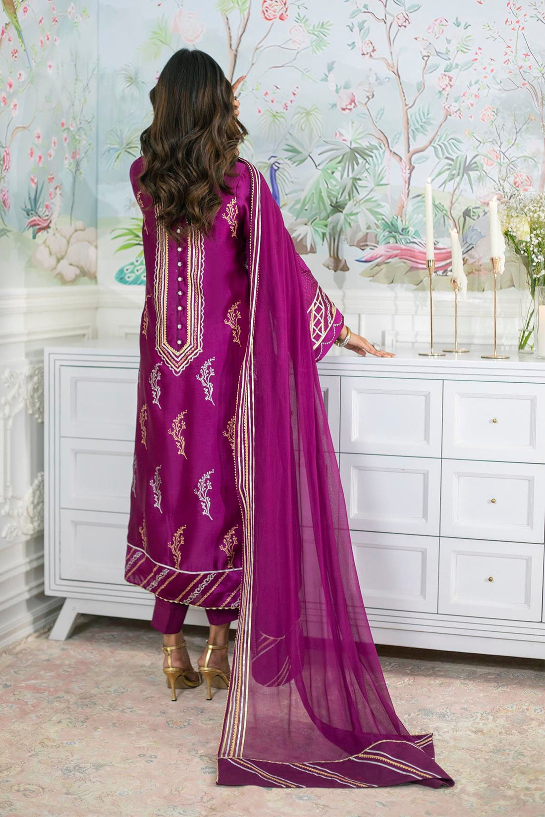Annus Abrar | Sehr Eid Luxe | Emery - Violet by Annus Abrar - Designer Dress - Type: Ladies Clothes - Available at Libayah - 100% Original