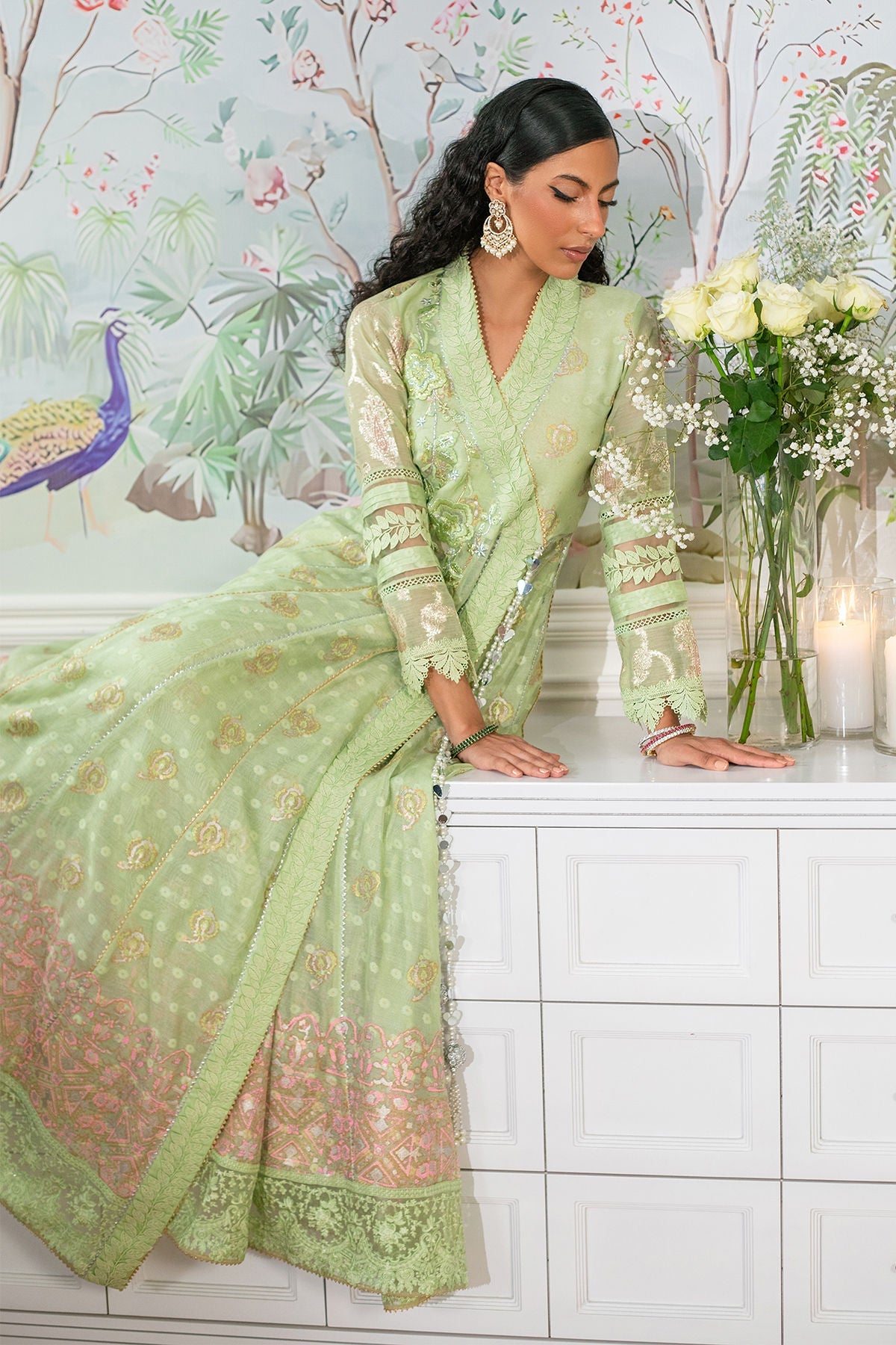 Annus Abrar | Sehr Eid Luxe | Nadi Mint by Annus Abrar - Designer Dress - Type: Ladies Clothes - Available at Libayah - 100% Original