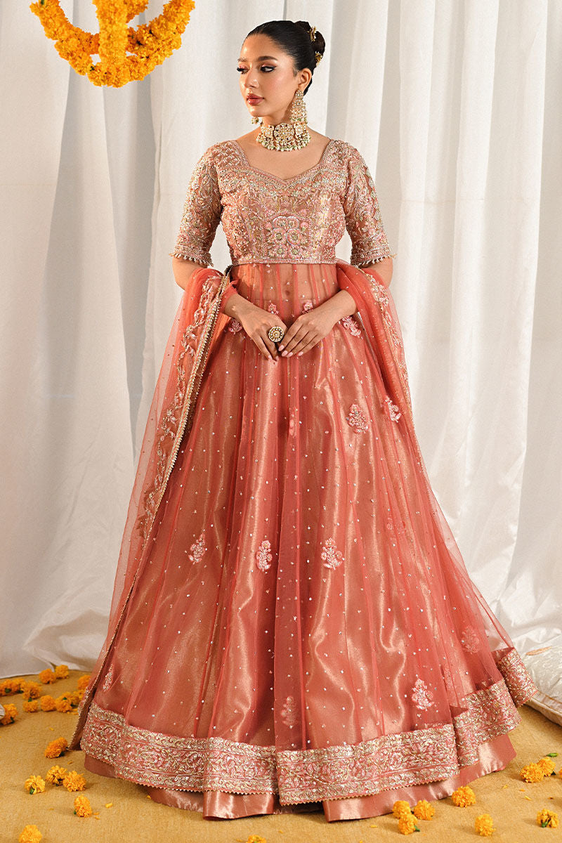 Ansab Jahangir | Marigold and Gota Formals | SHAHNOOR by Ansab Jahangir - Designer Dress - Type: Ladies Clothes - Available at Libayah - 100% Original