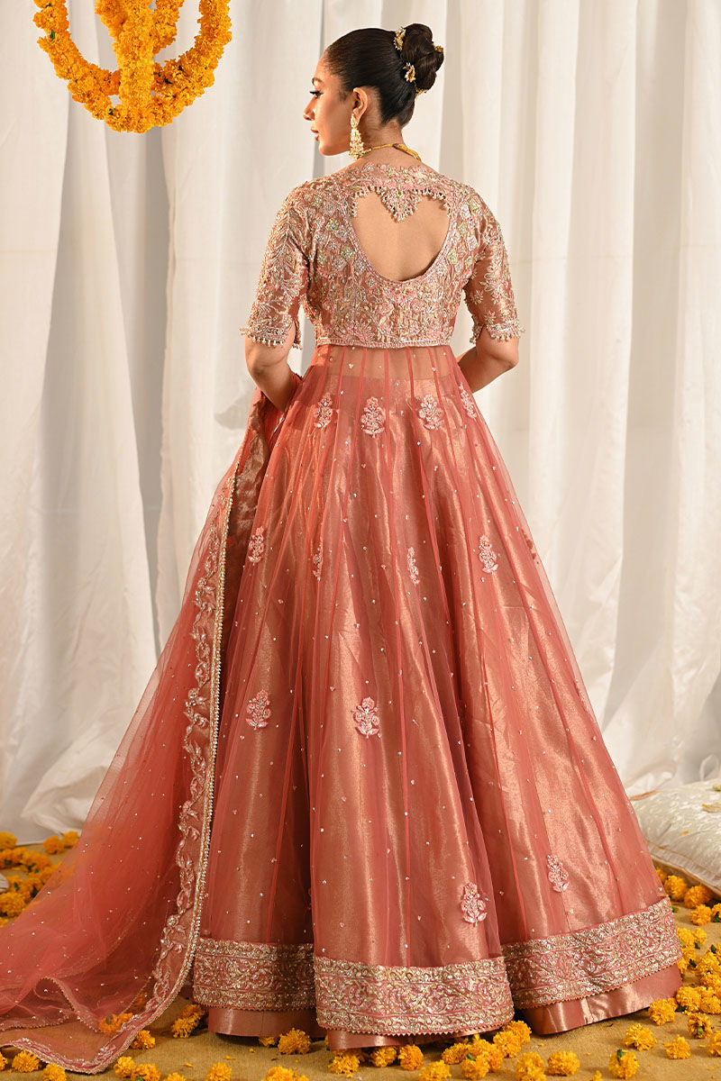 Ansab Jahangir | Marigold and Gota Formals | SHAHNOOR by Ansab Jahangir - Designer Dress - Type: Ladies Clothes - Available at Libayah - 100% Original