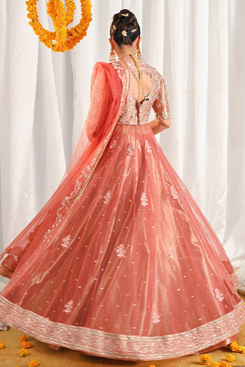 Ansab Jahangir | Marigold and Gota Formals | SHAHNOOR by Ansab Jahangir - Designer Dress - Type: Ladies Clothes - Available at Libayah - 100% Original