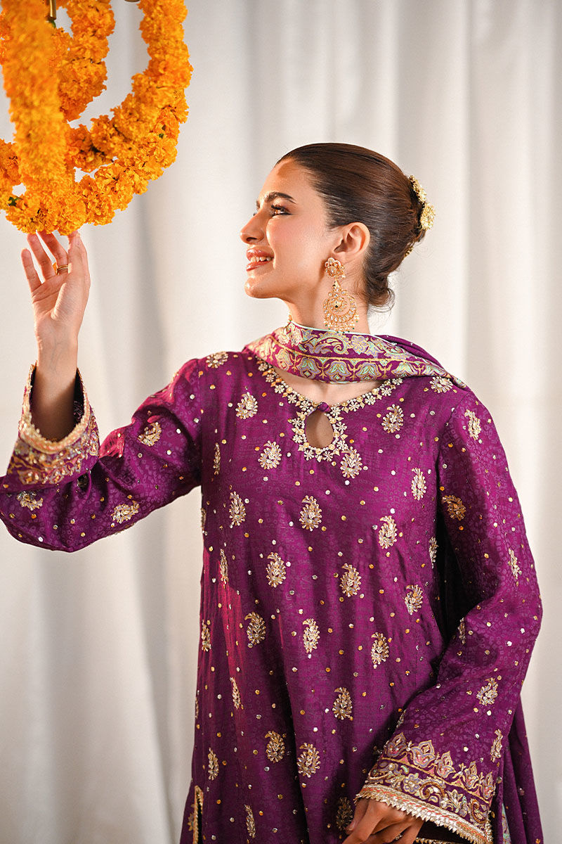 Ansab Jahangir | Marigold and Gota Formals | ABEER by Ansab Jahangir - Designer Dress - Type: Ladies Clothes - Available at Libayah - 100% Original
