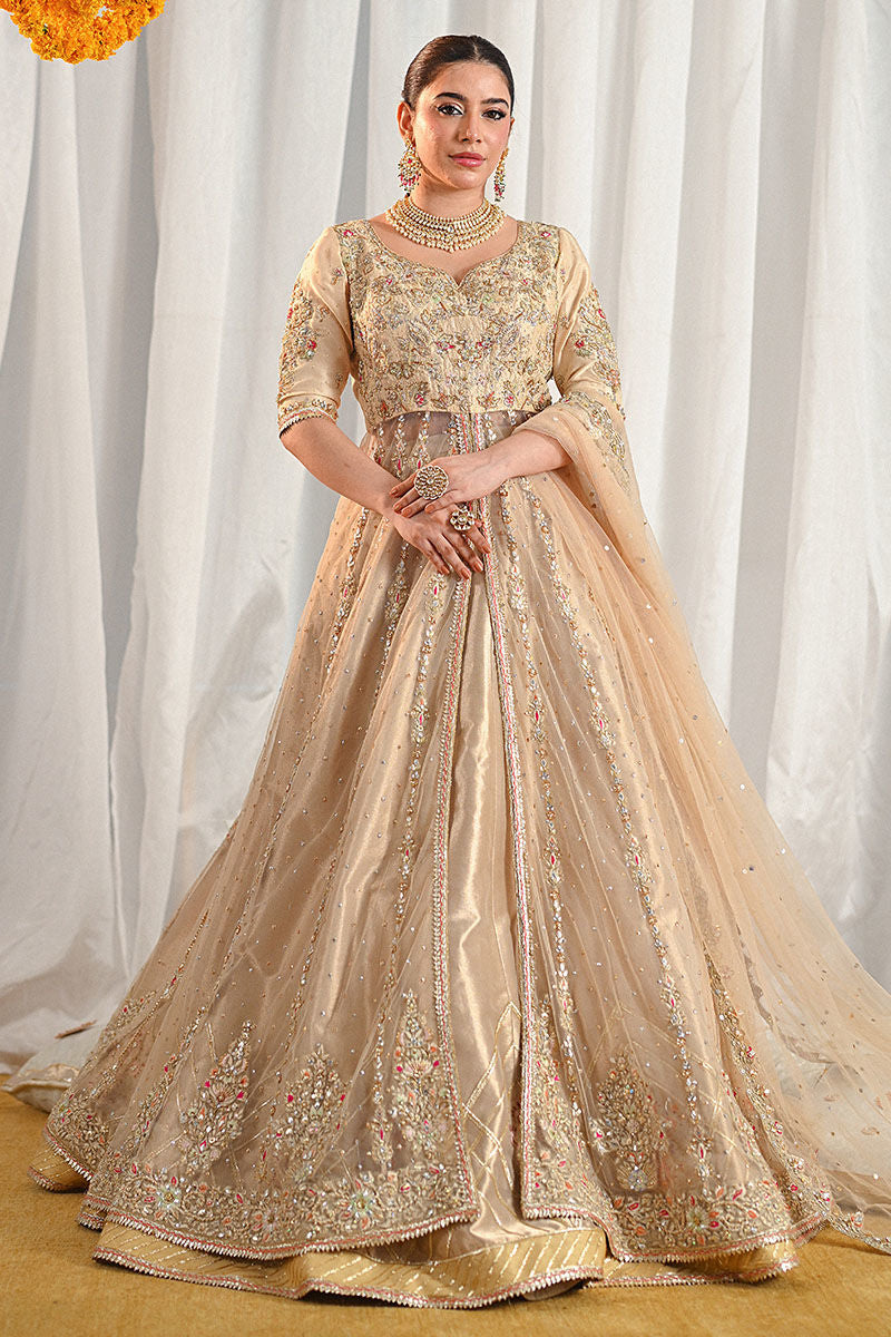 Ansab Jahangir | Marigold and Gota Formals | RANIA by Ansab Jahangir - Designer Dress - Type: Ladies Clothes - Available at Libayah - 100% Original