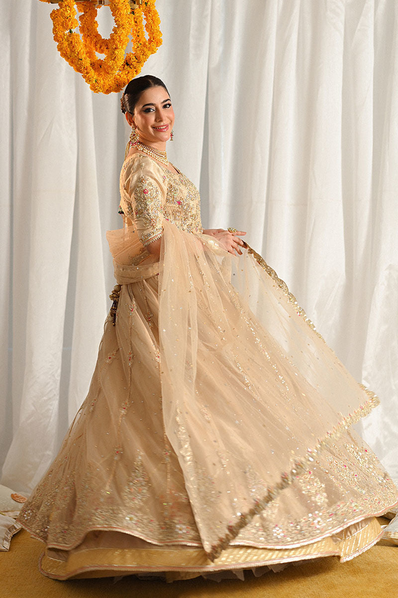 Ansab Jahangir | Marigold and Gota Formals | RANIA by Ansab Jahangir - Designer Dress - Type: Ladies Clothes - Available at Libayah - 100% Original