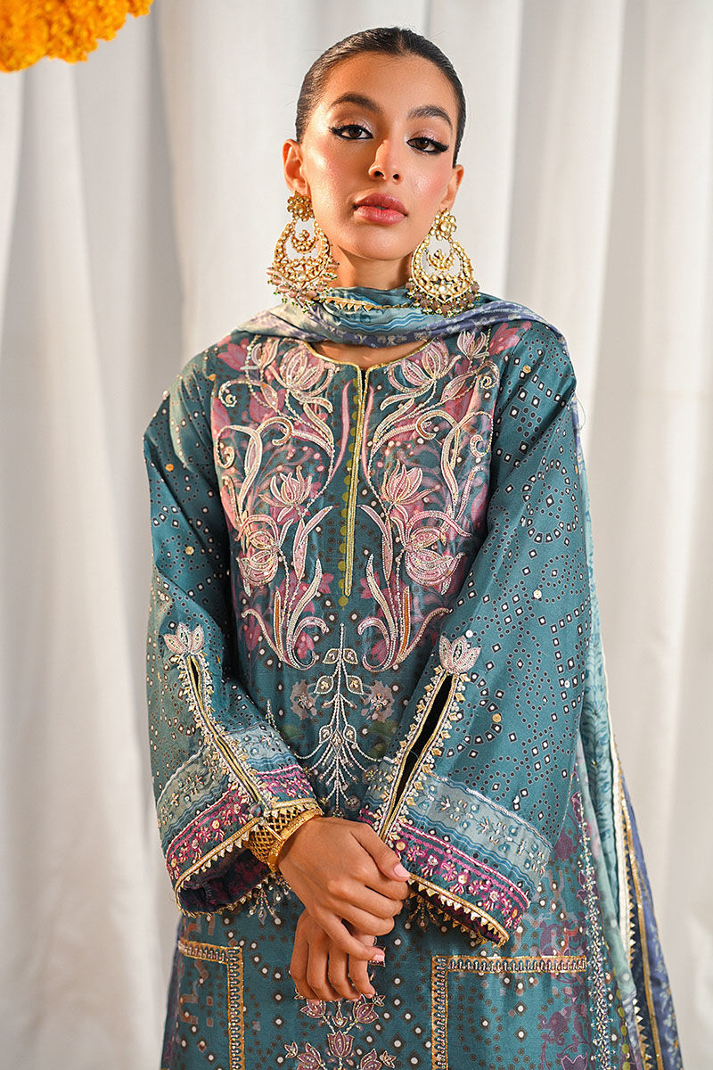Ansab Jahangir | Marigold and Gota Formals | SABREEN by Ansab Jahangir - Designer Dress - Type: Ladies Clothes - Available at Libayah - 100% Original