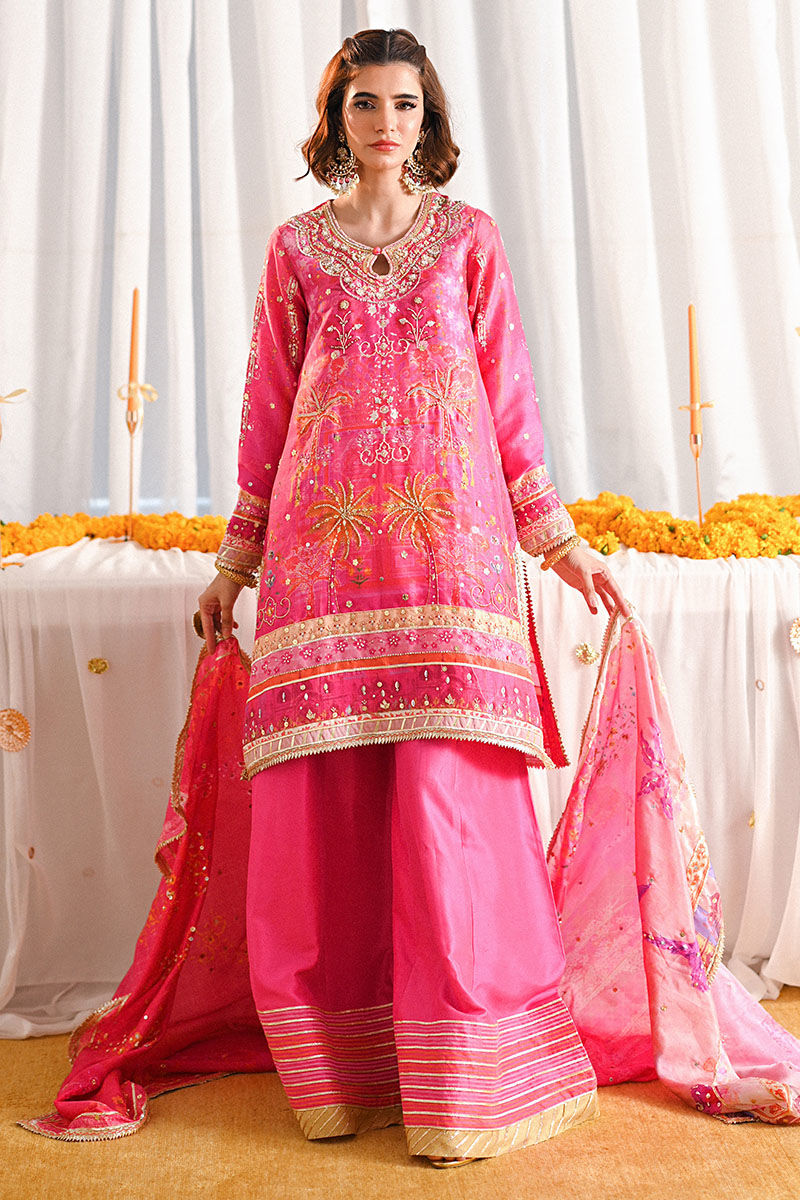 Ansab Jahangir | Marigold and Gota Formals | LAMAISHA by Ansab Jahangir - Designer Dress - Type: Ladies Clothes - Available at Libayah - 100% Original