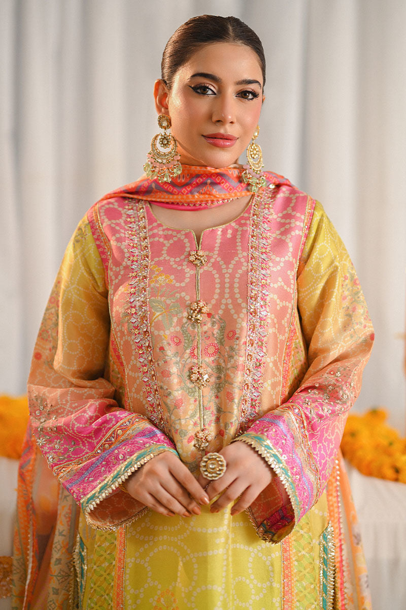 Ansab Jahangir | Marigold and Gota Formals | MIRAAL by Ansab Jahangir - Designer Dress - Type: Ladies Clothes - Available at Libayah - 100% Original