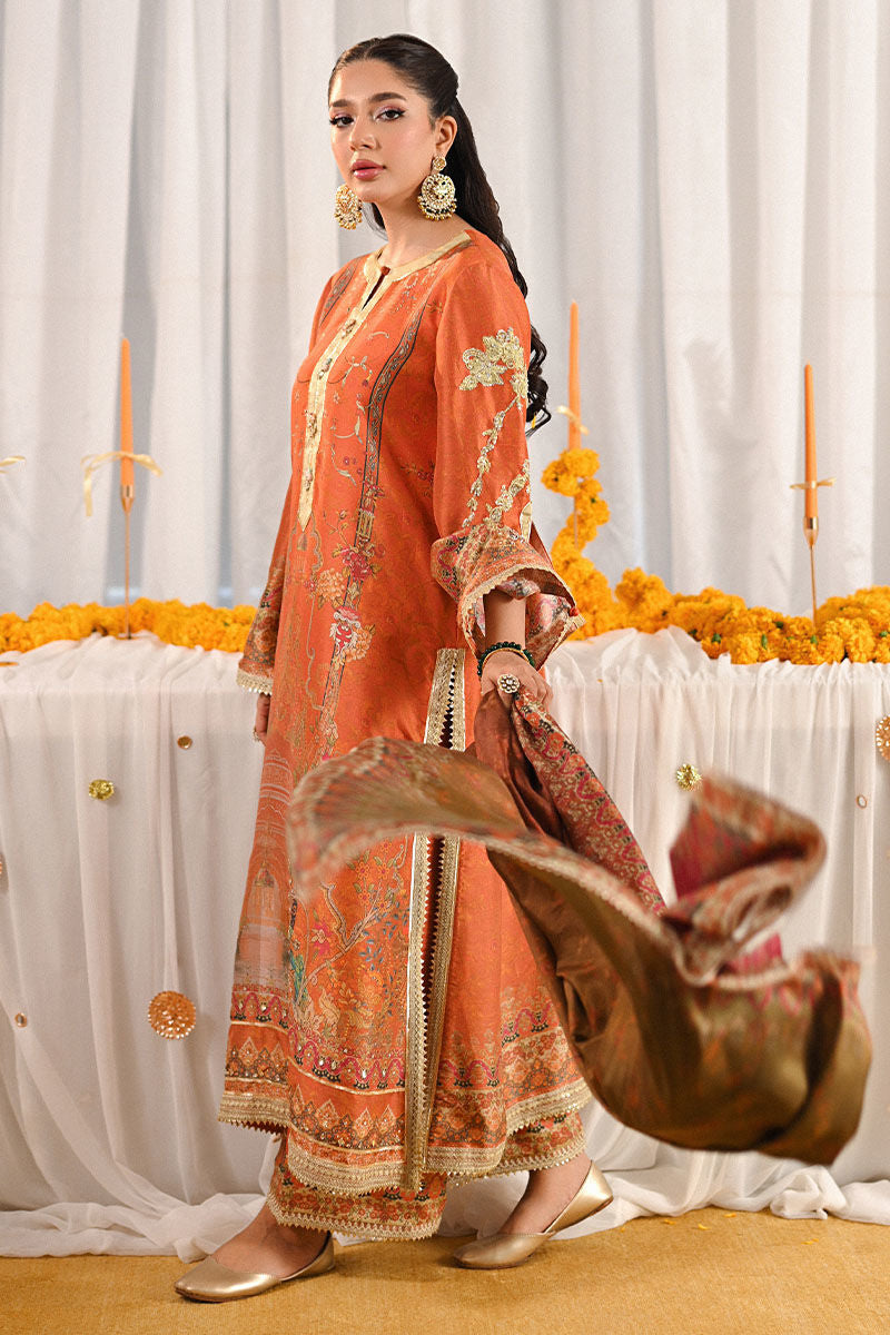 Ansab Jahangir | Marigold and Gota Formals | SOFIA by Ansab Jahangir - Designer Dress - Type: Ladies Clothes - Available at Libayah - 100% Original