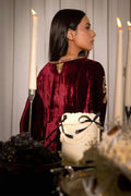 Ansab Jahangir | Bow Velvet Edit | CARLA by Ansab Jahangir - Designer Dress - Type: Ladies Clothes - Available at Libayah - 100% Original