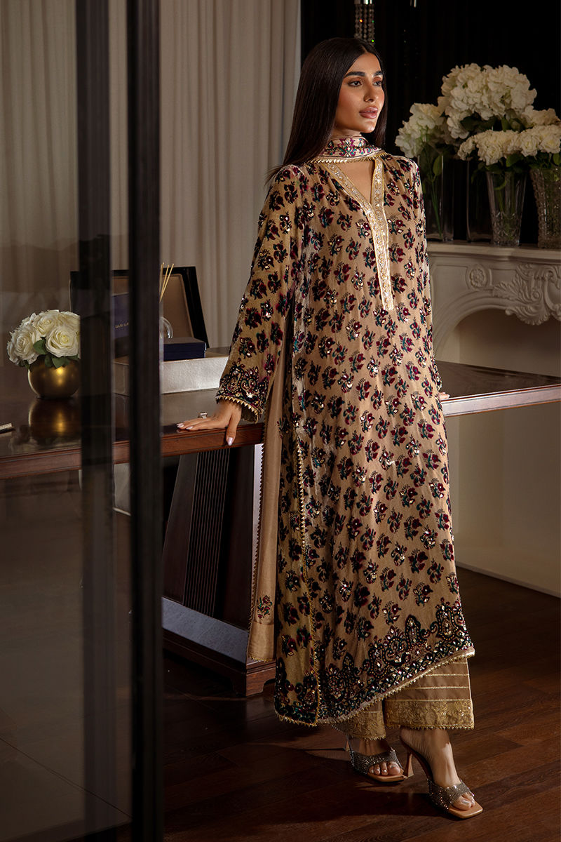 Ansab Jahangir | Bow Velvet Edit | LAUREN by Ansab Jahangir - Designer Dress - Type: Ladies Clothes - Available at Libayah - 100% Original