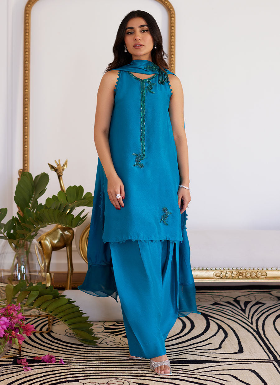 Farah Talib Aziz | Luna Eid Collection 24 | LILOU by Farah Talib Aziz - Designer Dress - Type: Ladies Clothes - Available at Libayah - 100% Original