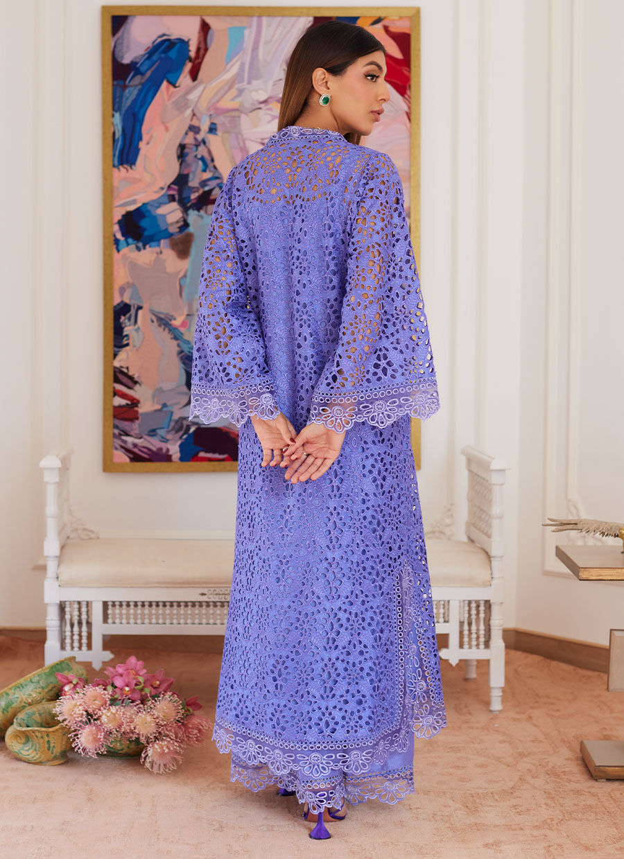 Farah Talib Aziz | Luna Eid Collection 24 | EVANTHIA PERIWINKLE by Farah Talib Aziz - Designer Dress - Type: Ladies Clothes - Available at Libayah - 100% Original