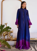 Farah Talib Aziz | Designer Picks 24 | MORGANA OMBRE SHISHA SILK LONG SHIRT by Farah Talib Aziz - Designer Dress - Type: Ladies Clothes - Available at Libayah - 100% Original