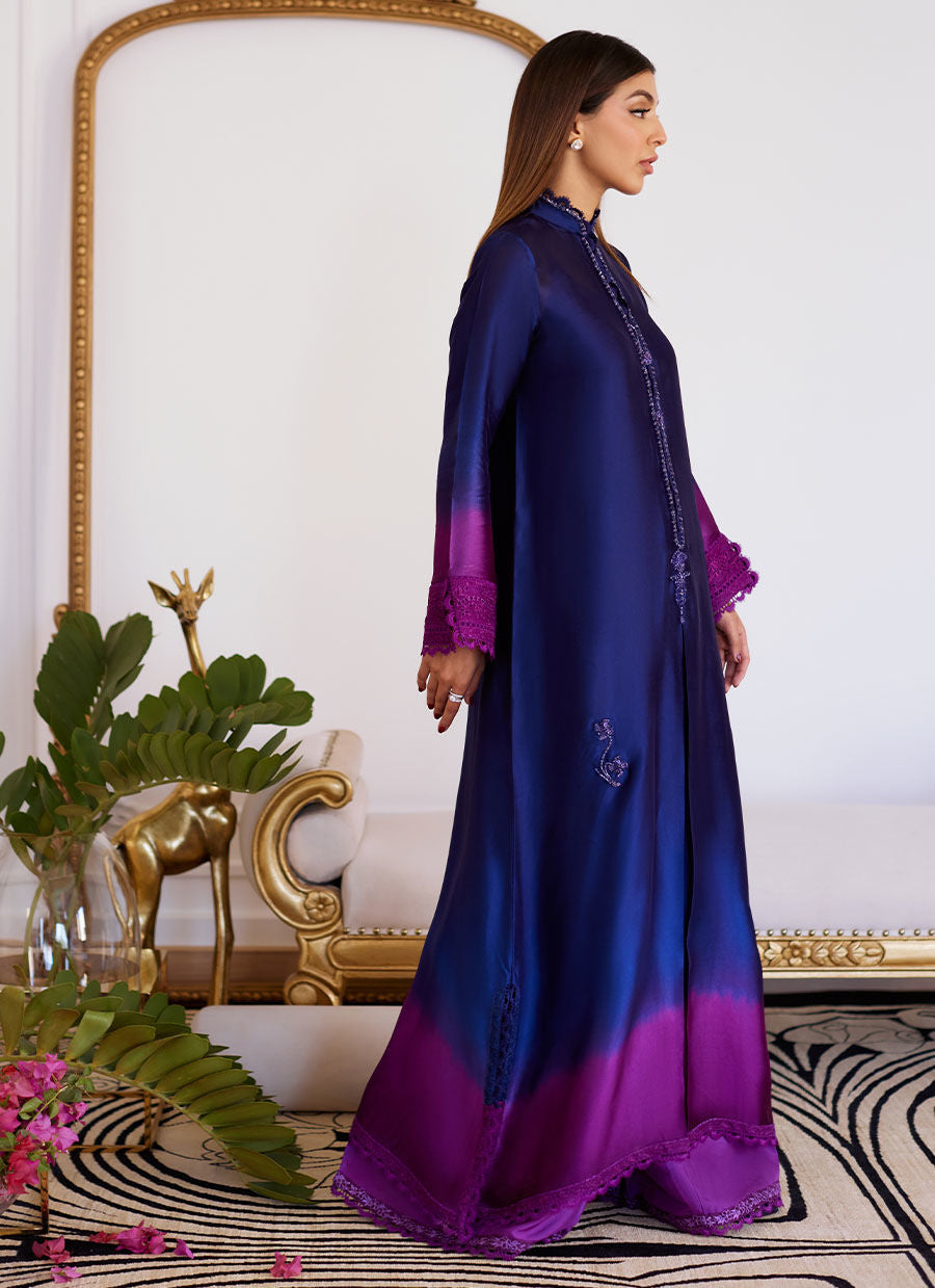 Farah Talib Aziz | Designer Picks 24 | MORGANA OMBRE SHISHA SILK LONG SHIRT by Farah Talib Aziz - Designer Dress - Type: Ladies Clothes - Available at Libayah - 100% Original