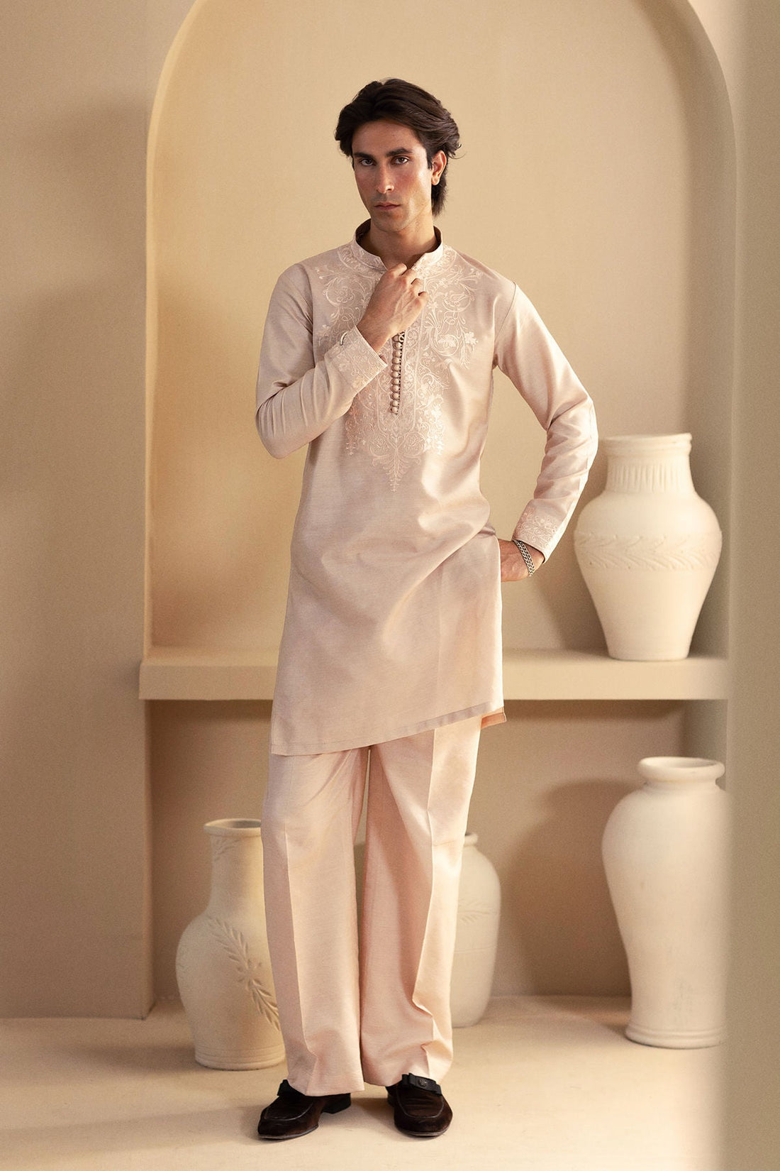 Annus Abrar | Eid Elemental Festive | Mahboud by Annus Abrar - Designer Dress - Type: MensWear - Available at Libayah - 100% Original