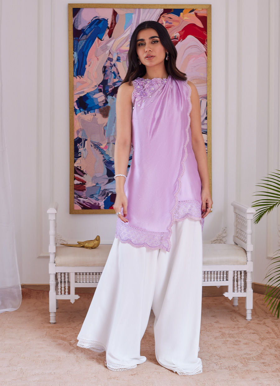 Farah Talib Aziz | Luna Eid Collection 24 | SUZETTE LAVENDER by Farah Talib Aziz - Designer Dress - Type: Ladies Clothes - Available at Libayah - 100% Original