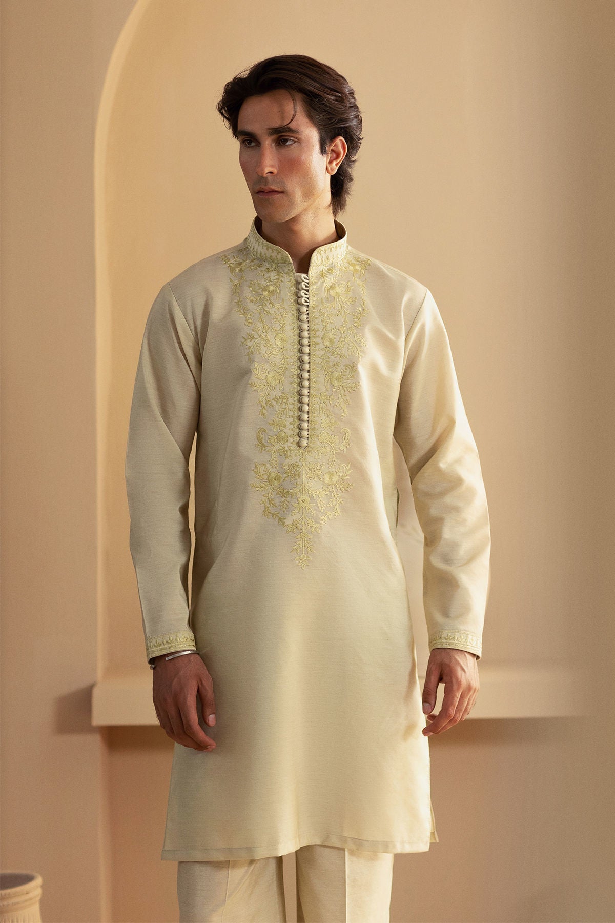 Annus Abrar | Eid Elemental Festive | Kavesh by Annus Abrar - Designer Dress - Type: MensWear - Available at Libayah - 100% Original