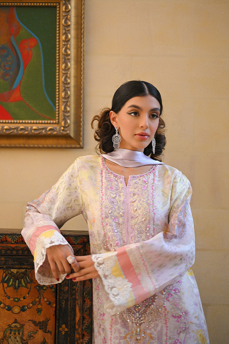 Ansab Jahangir | Secrets and Silk Eid Edit Silks 25 | Ciel Kaftan by Ansab Jahangir - Designer Dress - Type: Ladies Clothes - Available at Libayah - 100% Original