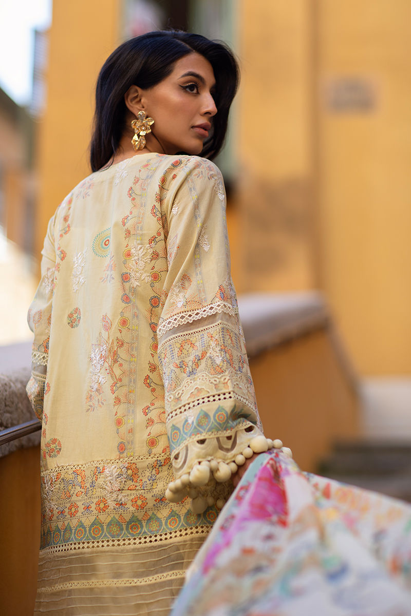 Ansab Jahangir | Zoha Luxury Lawn 25 | Mangosteen by Ansab Jahangir - Designer Dress - Type: Ladies Clothes - Available at Libayah - 100% Original