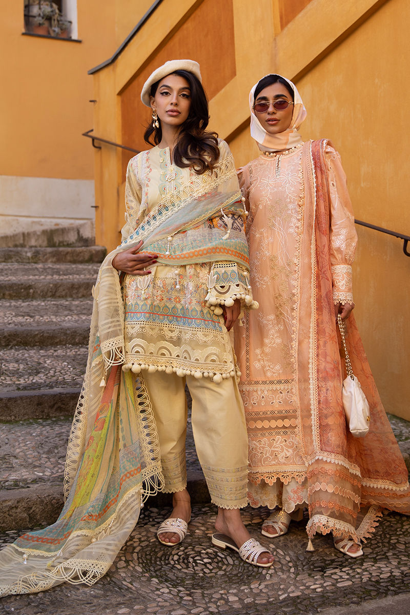 Ansab Jahangir | Zoha Luxury Lawn 25 | Mangosteen by Ansab Jahangir - Designer Dress - Type: Ladies Clothes - Available at Libayah - 100% Original