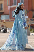Ansab Jahangir | Zoha Luxury Lawn 25 | Blue Bell by Ansab Jahangir - Designer Dress - Type: Ladies Clothes - Available at Libayah - 100% Original