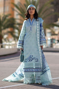 Ansab Jahangir | Zoha Luxury Lawn 25 | Blue Bell by Ansab Jahangir - Designer Dress - Type: Ladies Clothes - Available at Libayah - 100% Original