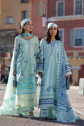 Ansab Jahangir | Zoha Luxury Lawn 25 | Blue Bell by Ansab Jahangir - Designer Dress - Type: Ladies Clothes - Available at Libayah - 100% Original