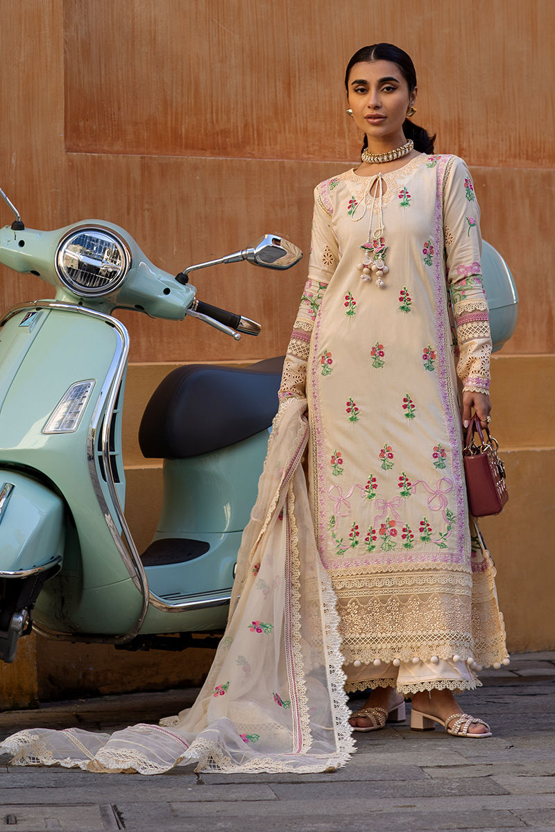 Ansab Jahangir | Zoha Luxury Lawn 25 | Rosalie by Ansab Jahangir - Designer Dress - Type: Ladies Clothes - Available at Libayah - 100% Original