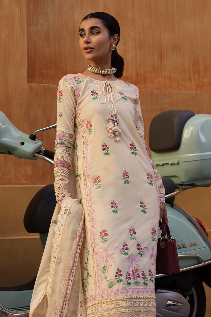 Ansab Jahangir | Zoha Luxury Lawn 25 | Rosalie by Ansab Jahangir - Designer Dress - Type: Ladies Clothes - Available at Libayah - 100% Original