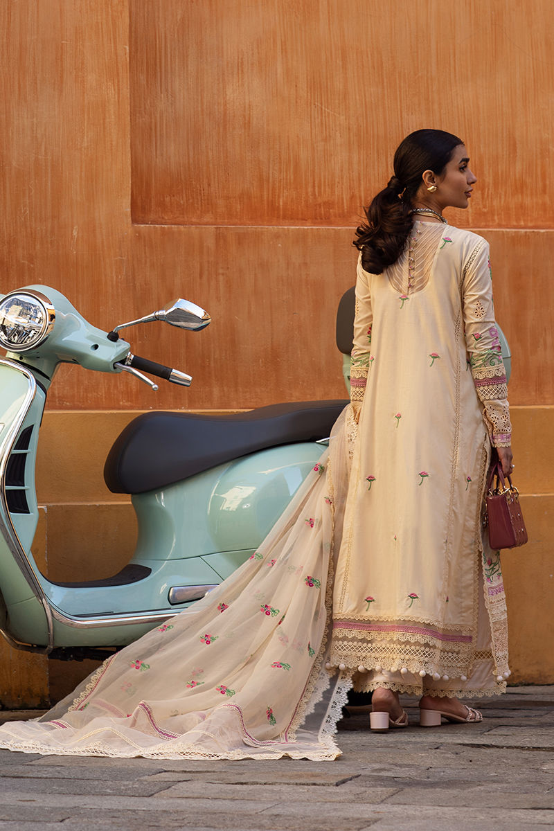 Ansab Jahangir | Zoha Luxury Lawn 25 | Rosalie by Ansab Jahangir - Designer Dress - Type: Ladies Clothes - Available at Libayah - 100% Original