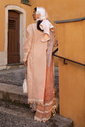 Ansab Jahangir | Zoha Luxury Lawn 25 | Alluring Apricot by Ansab Jahangir - Designer Dress - Type: Ladies Clothes - Available at Libayah - 100% Original