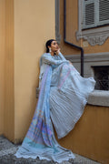 Ansab Jahangir | Zoha Luxury Lawn 25 | Petal Blue by Ansab Jahangir - Designer Dress - Type: Ladies Clothes - Available at Libayah - 100% Original