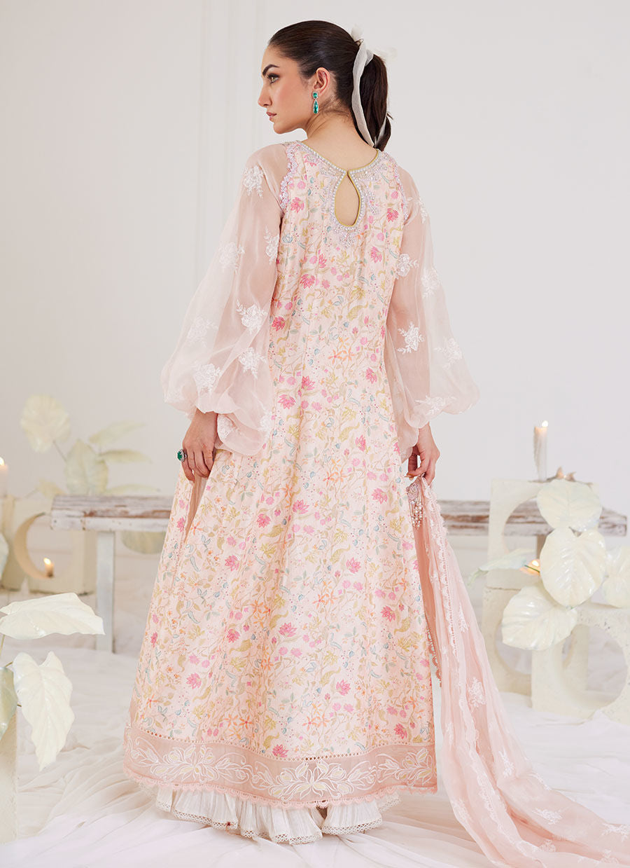 Farah Talib Aziz | Designer Picks 24 | RAMONA SHIRT WITH PRE-DRAPED DUPATTA by Farah Talib Aziz - Designer Dress - Type: Ladies Clothes - Available at Libayah - 100% Original