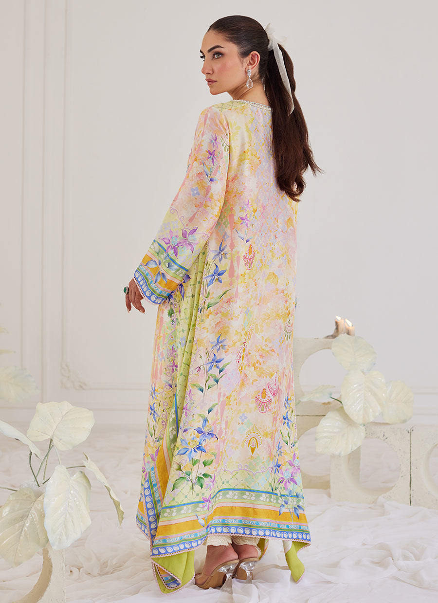 Farah Talib Aziz | Designer Picks 24 | BLANCA RAW SILK KAFTAN by Farah Talib Aziz - Designer Dress - Type: Ladies Clothes - Available at Libayah - 100% Original