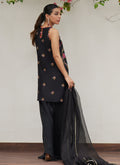 Farah Talib Aziz | Designer Picks 24 | SIYA BLACK EMBROIDERED SHIRT AND DUPATTA by Farah Talib Aziz - Designer Dress - Type: Ladies Clothes - Available at Libayah - 100% Original