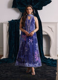 Farah Talib Aziz | Velvets The After Party | ISABEL PERIWINKLE SHIRT AND DUPATTA by Farah Talib Aziz - Designer Dress - Type: Ladies Clothes - Available at Libayah - 100% Original