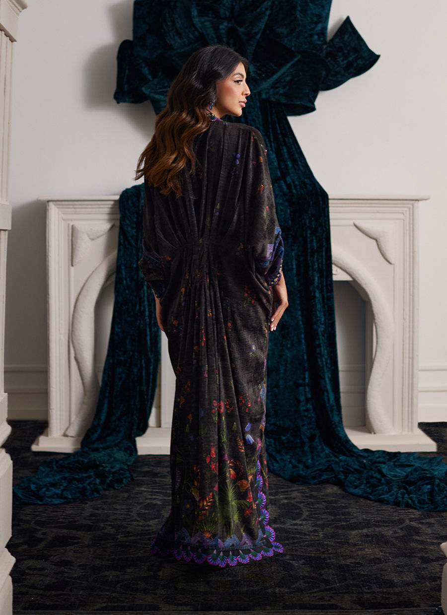 Farah Talib Aziz | Velvets The After Party | DIMA VELVET KAFTAN by Farah Talib Aziz - Designer Dress - Type: Ladies Clothes - Available at Libayah - 100% Original